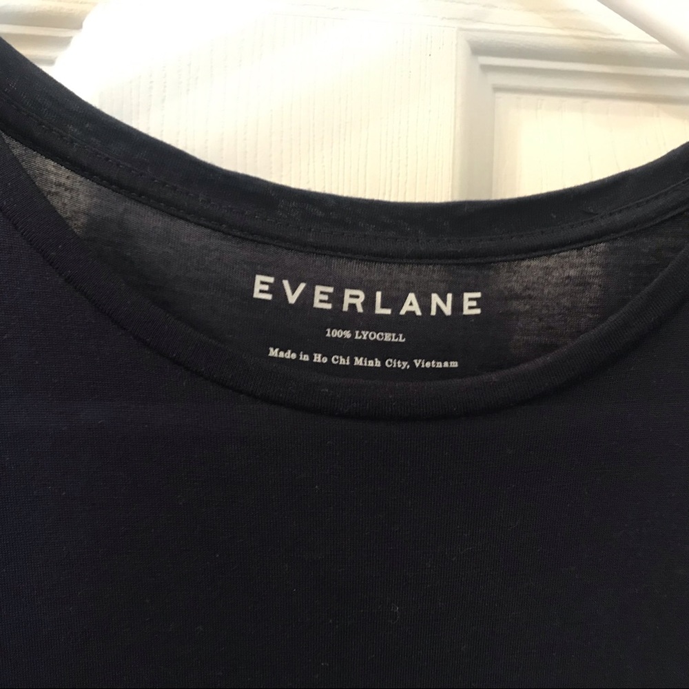 Everlane cotton sleeveless dress in navy, size 4